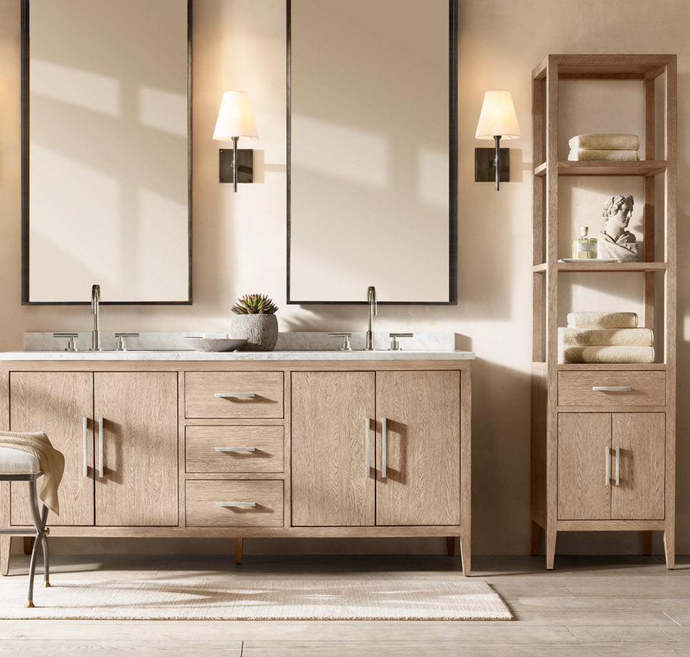 FULHAM LINEN SHADE SCONCE