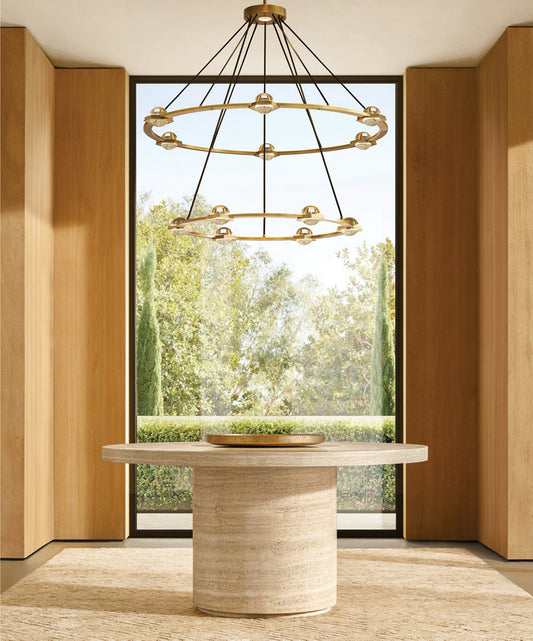 ÉCLATANT TWO-TIER ROUND CHANDELIER 60"