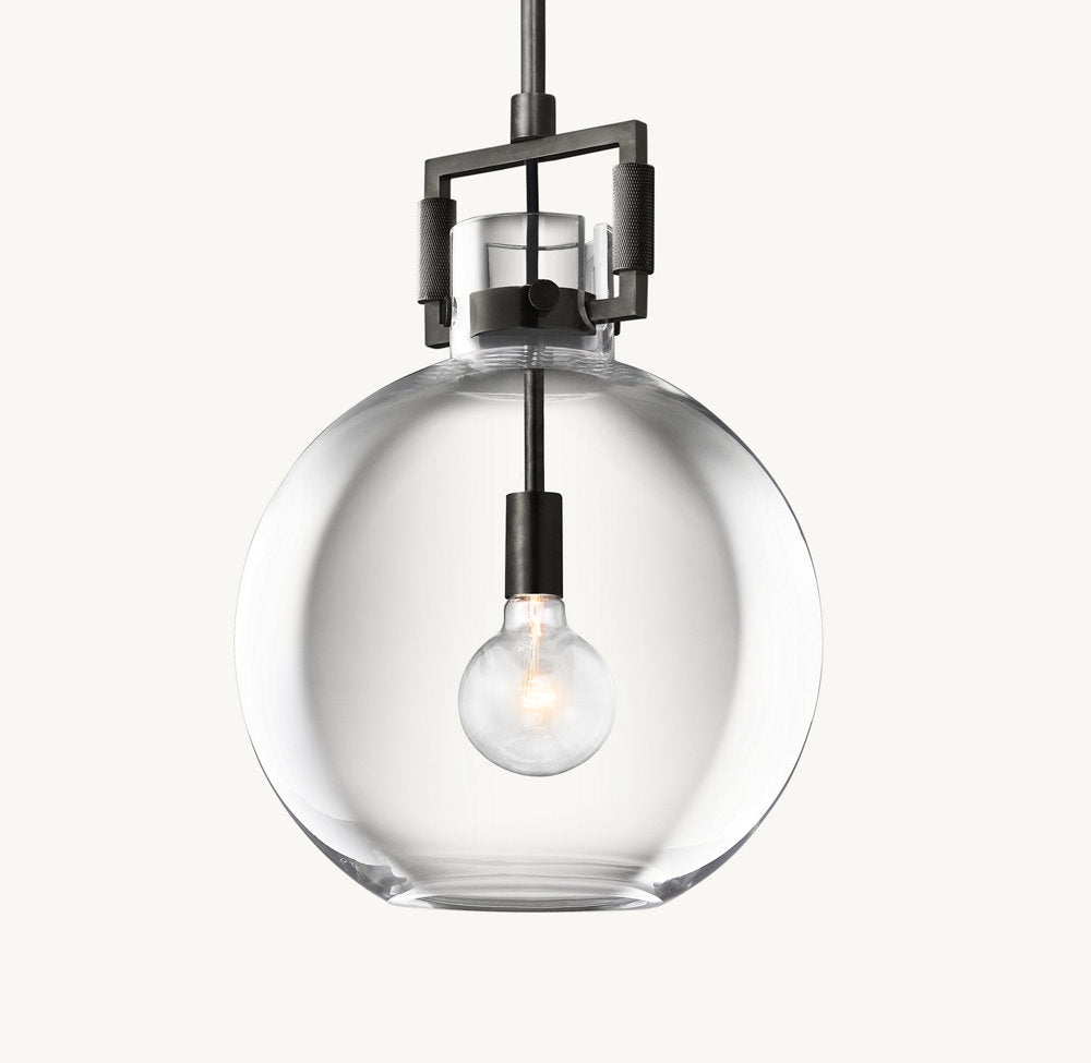 MACHINIST GLASS GLOBE PENDANT