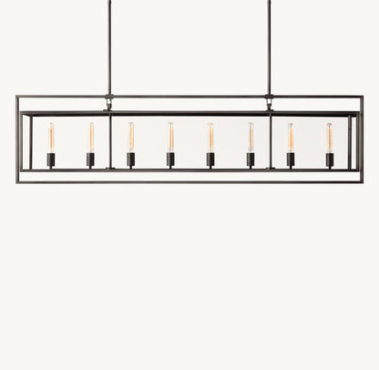 BECKMAN RECTANGULAR CHANDELIER 72"