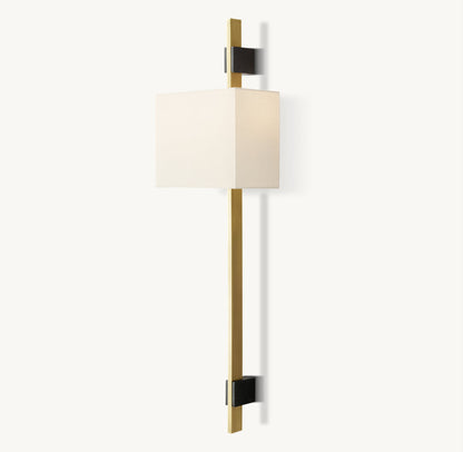 VELA RECTANGULAR BAR SCONCE - RECTANGULAR SHADE