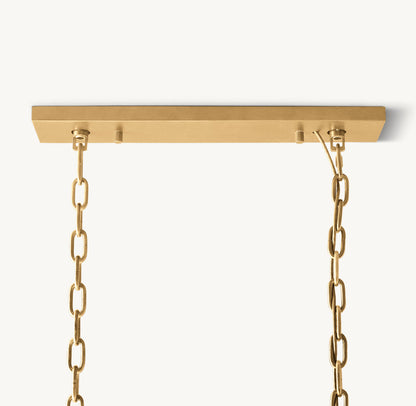 HARLOW CRYSTAL RECTANGULAR CHANDELIER 42"