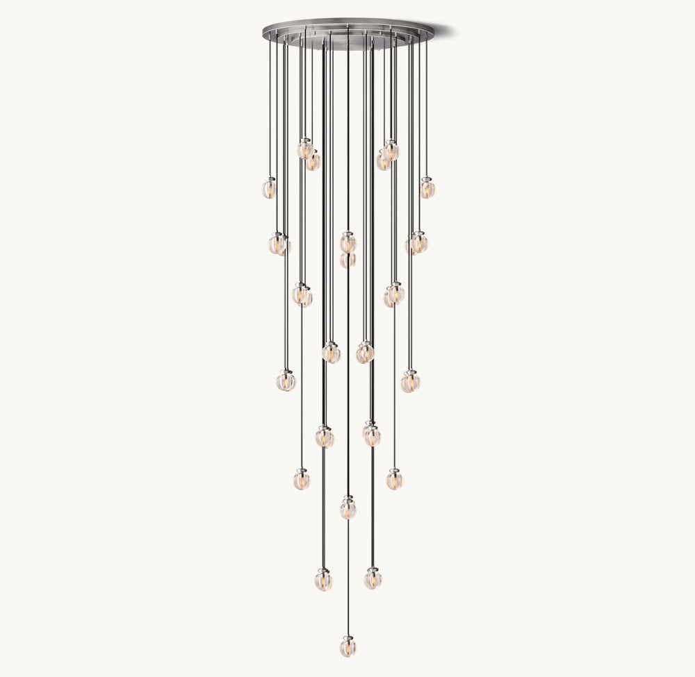 PEARL ROUND CHANDELIER 48"