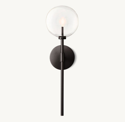 GLASS GLOBE SCONCE