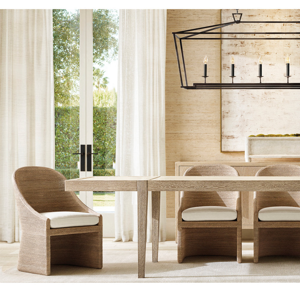 19TH C. ENGLISH OPENWORK RECTANGULAR CHANDELIER 72"