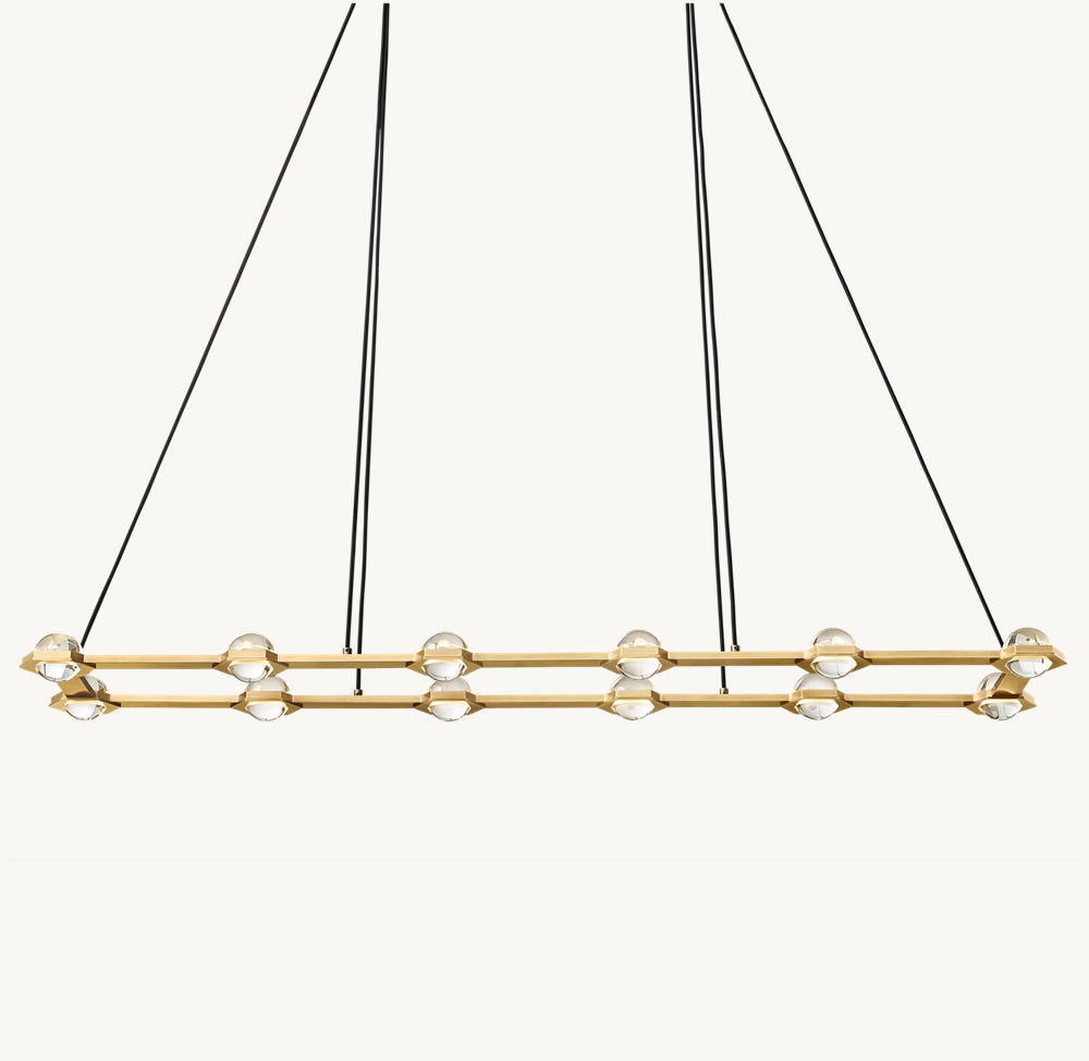 ÉCLATANT RECTANGULAR CHANDELIER 72"