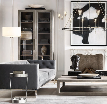 TORCHE DE VERRE ROUND CHANDELIER 70"