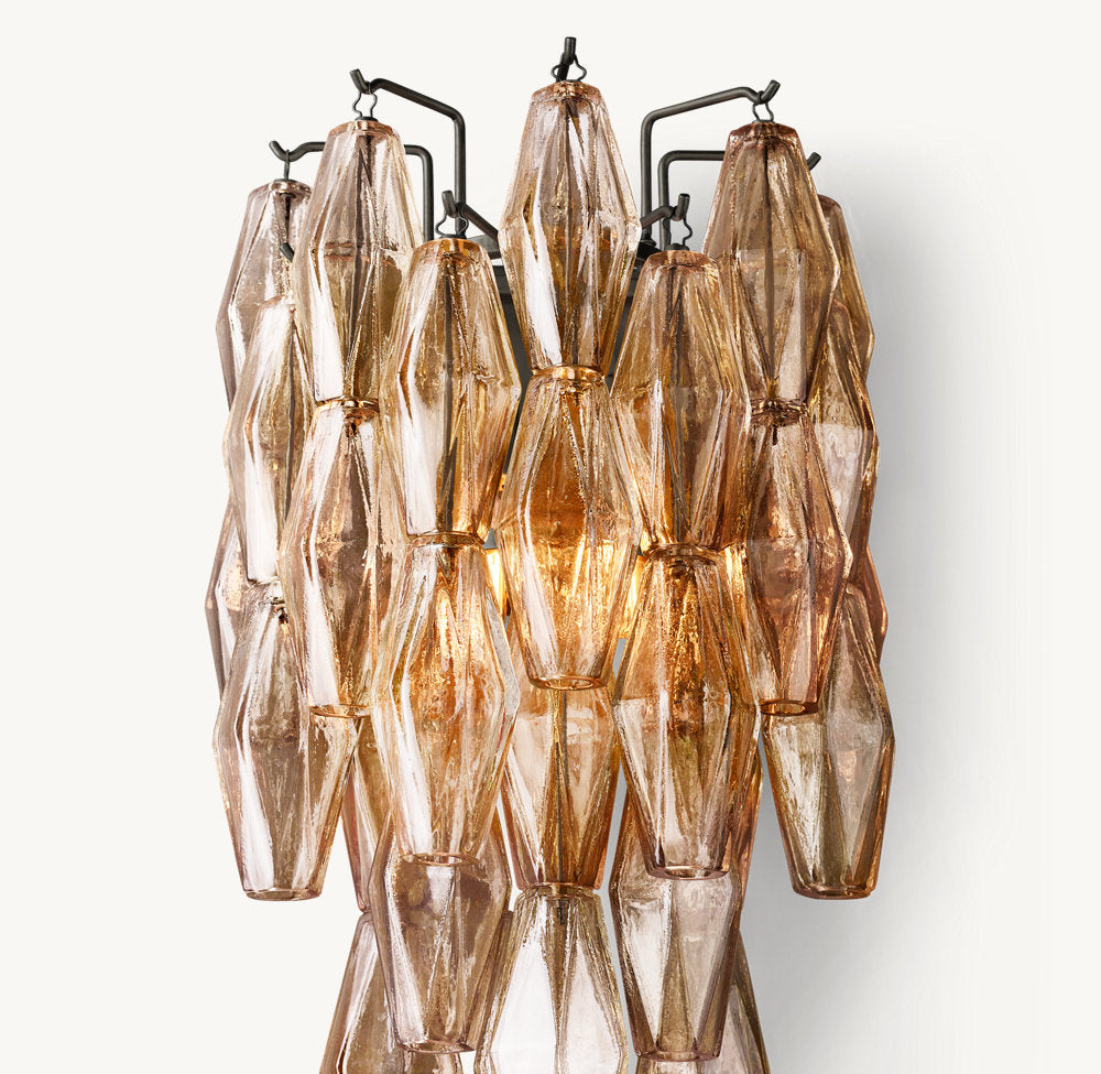 CHIARA SMOKE GLASS SCONCE