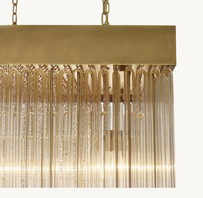 CASCADA SQUARE CHANDELIER 30"