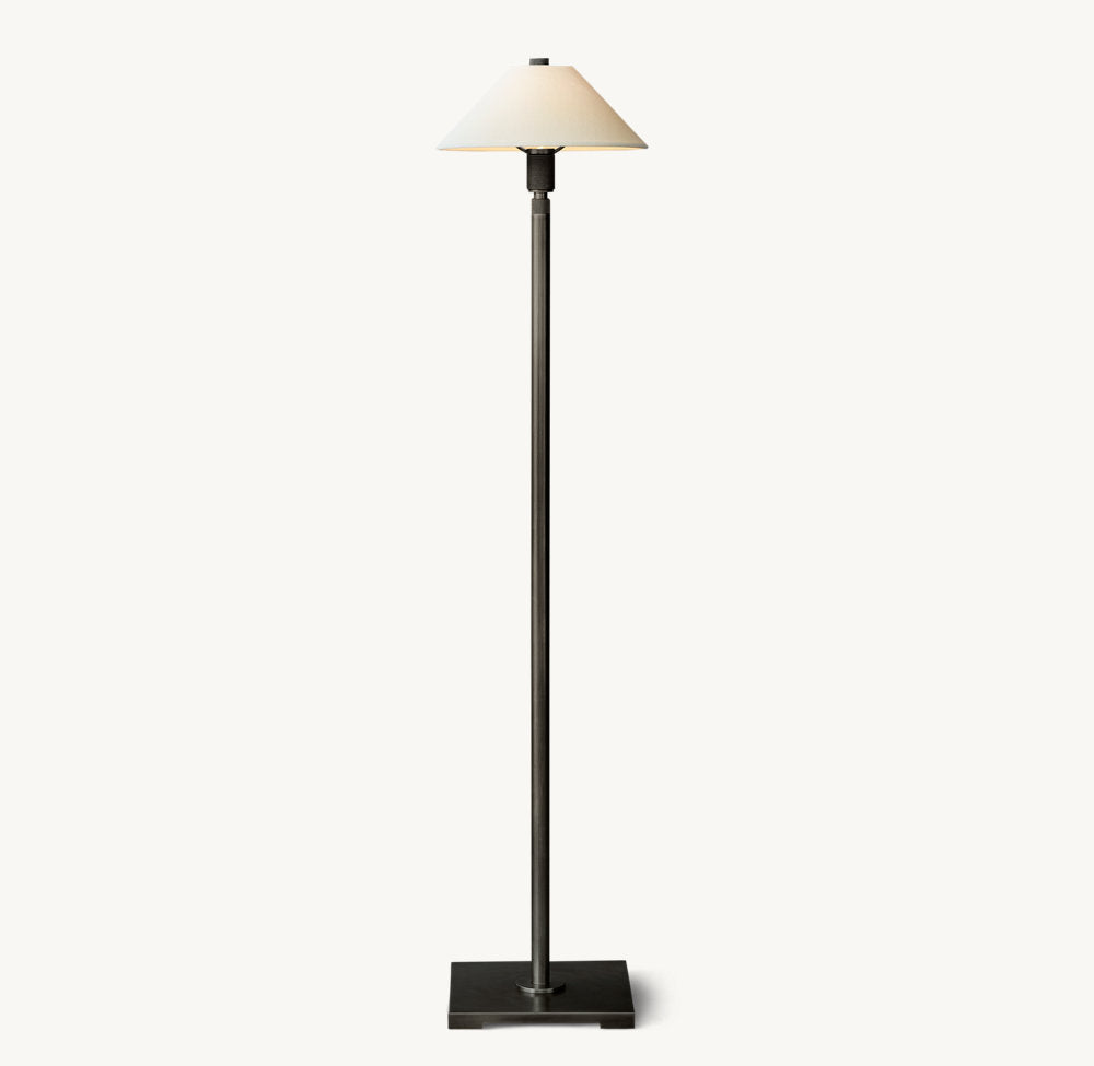 UTILITAIRE LINEN SHADE FLOOR LAMP