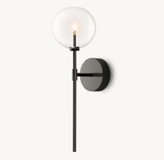 GLASS GLOBE SCONCE