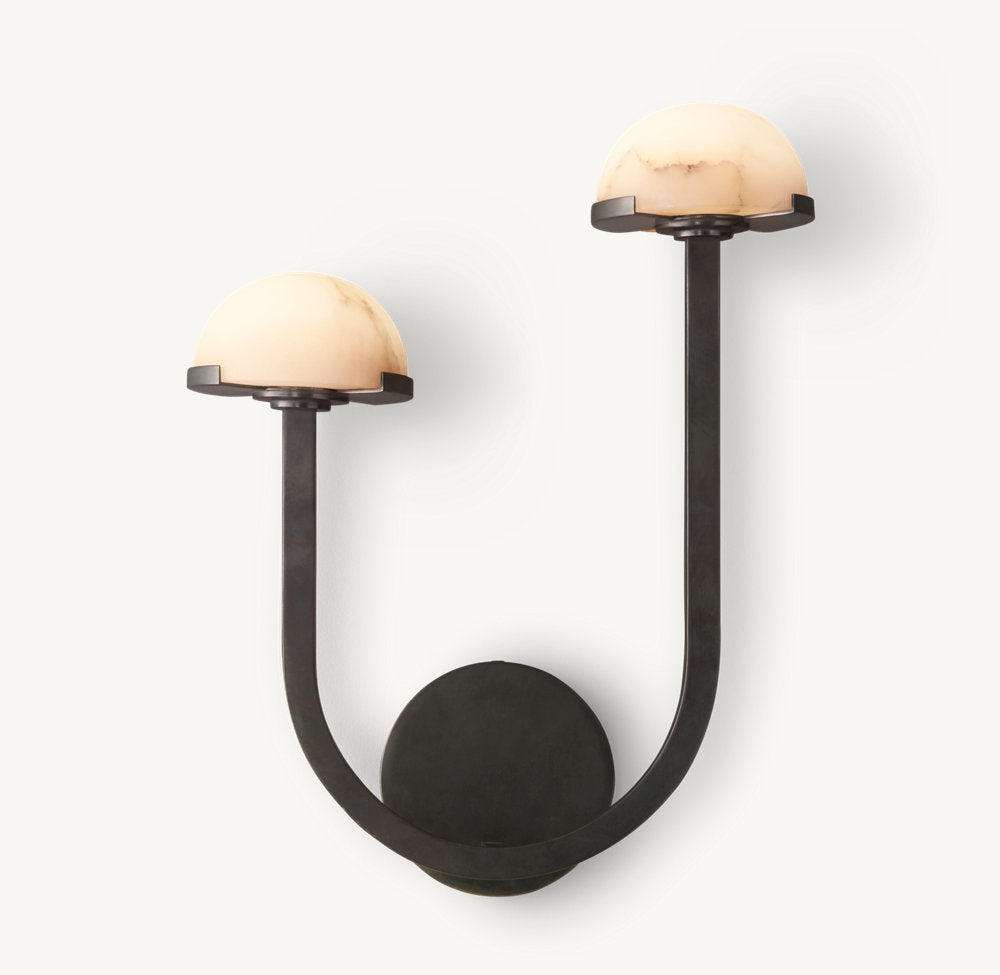 PEDRA DOUBLE SCONCE - LEFT