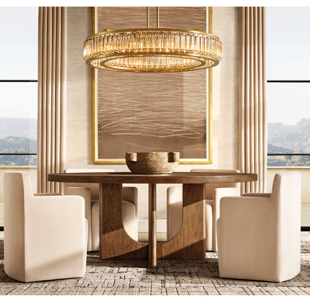 MAURIER ROUND CHANDELIER 37"