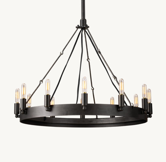 CAMINO VINTAGE FILAMENT ROUND CHANDELIER 26"
