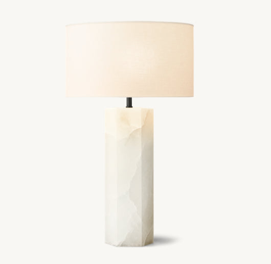 SAREZZO STONE HEXAGONAL TABLE LAMP