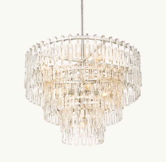 MARIGNAN TIERED ROUND CHANDELIER 36"