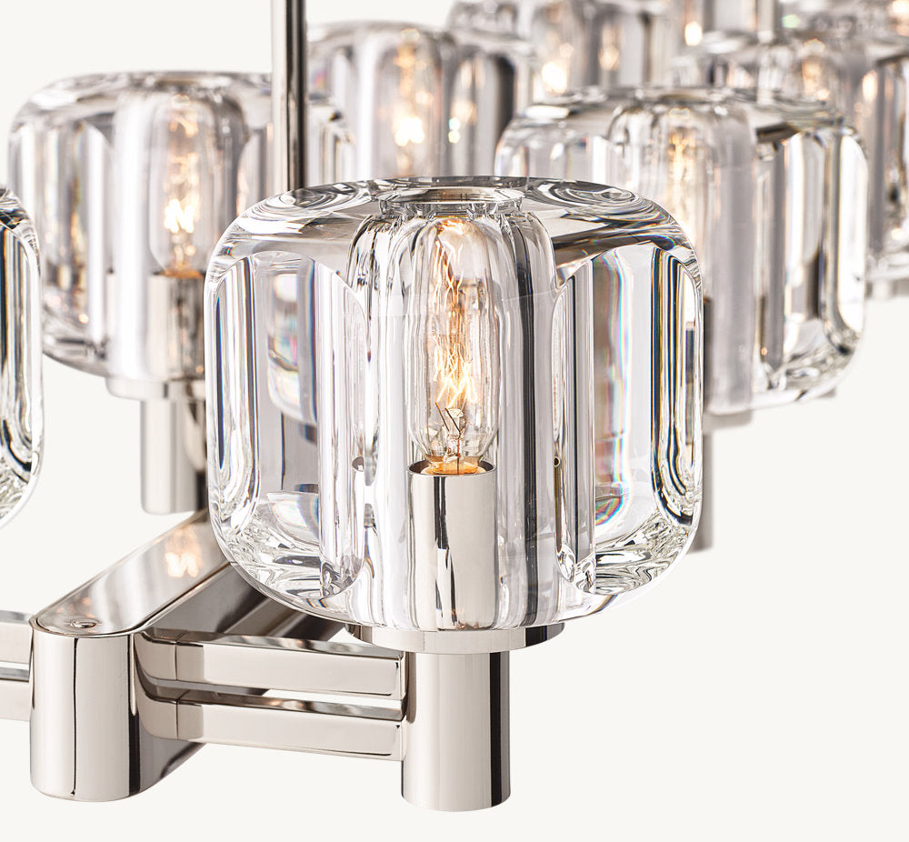 DEMARET DOUBLE LINEAR CHANDELIER 54"