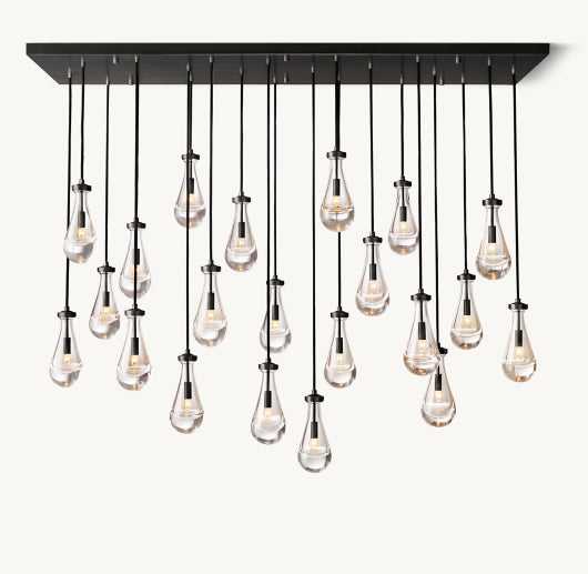 RAIN RECTANGULAR CHANDELIER 72"