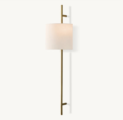 VELA OCTAGONAL BAR SCONCE - ROUND SHADE