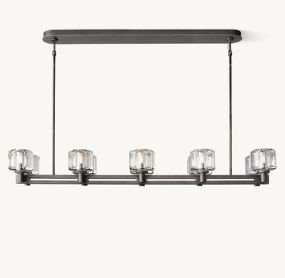 DEMARET DOUBLE LINEAR CHANDELIER 54"