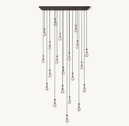 RAIN RECTANGULAR CHANDELIER 72"