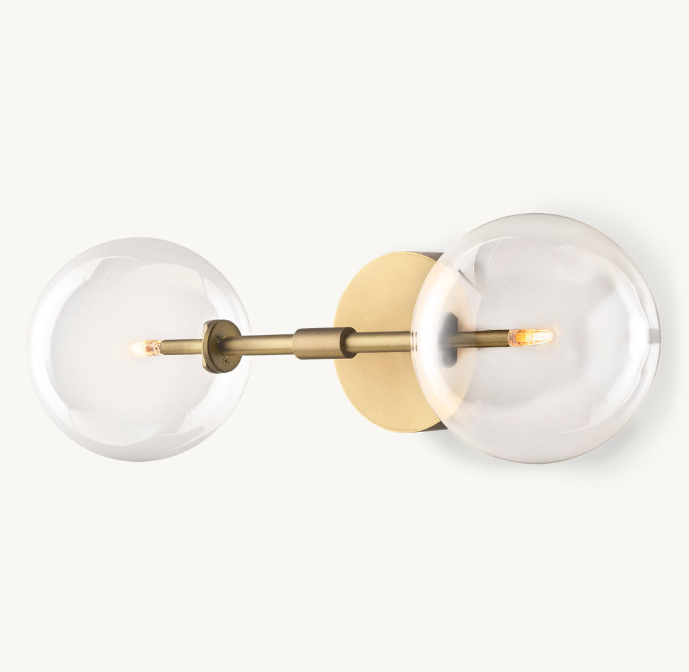 GLASS GLOBE LINEAR SCONCE