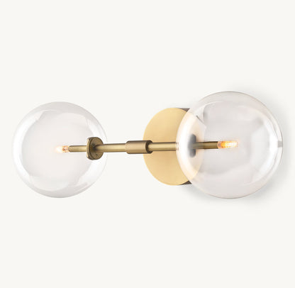 GLASS GLOBE LINEAR SCONCE