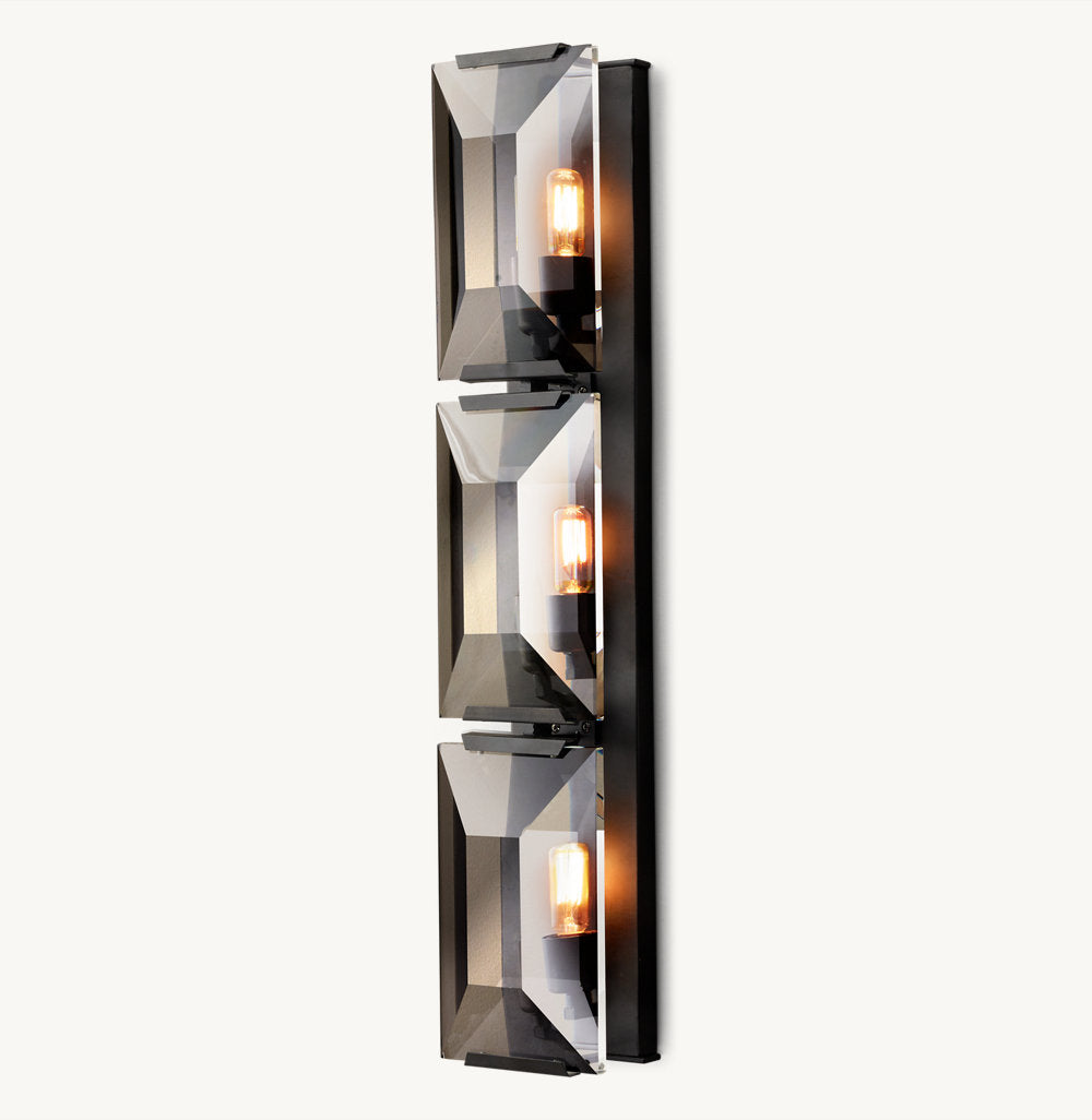 HARLOW CRYSTAL TRIPLE SCONCE