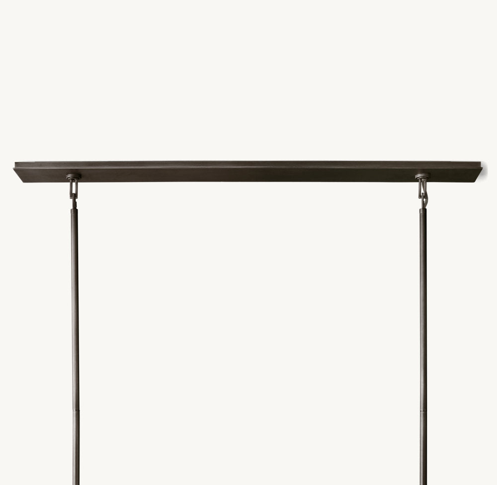 BECKMAN RECTANGULAR CHANDELIER 54"