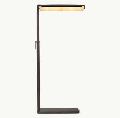 Audubon Alabaster Task Floor Lamp