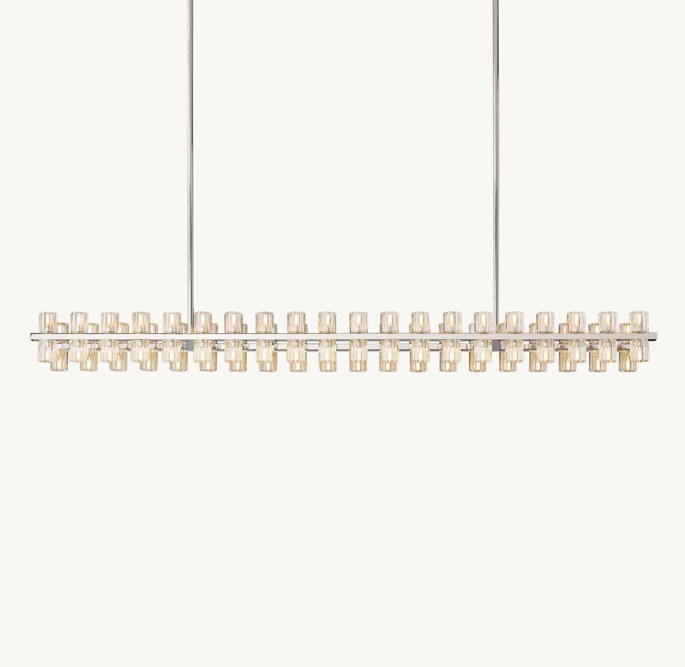 ARCACHON LED RECTANGULAR CHANDELIER 72"