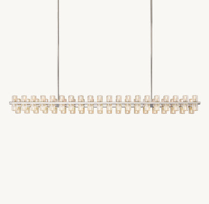 ARCACHON LED RECTANGULAR CHANDELIER 72"