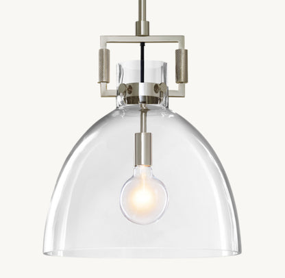 MACHINIST GLASS CLOCHE PENDANT