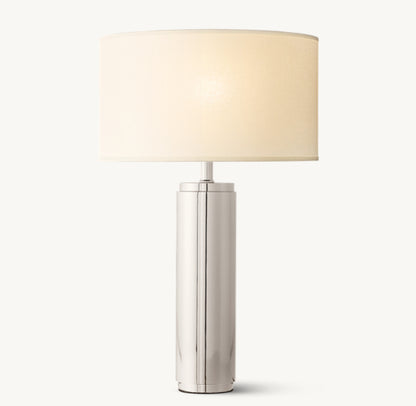 CYLINDRICAL COLUMN TABLE LAMP