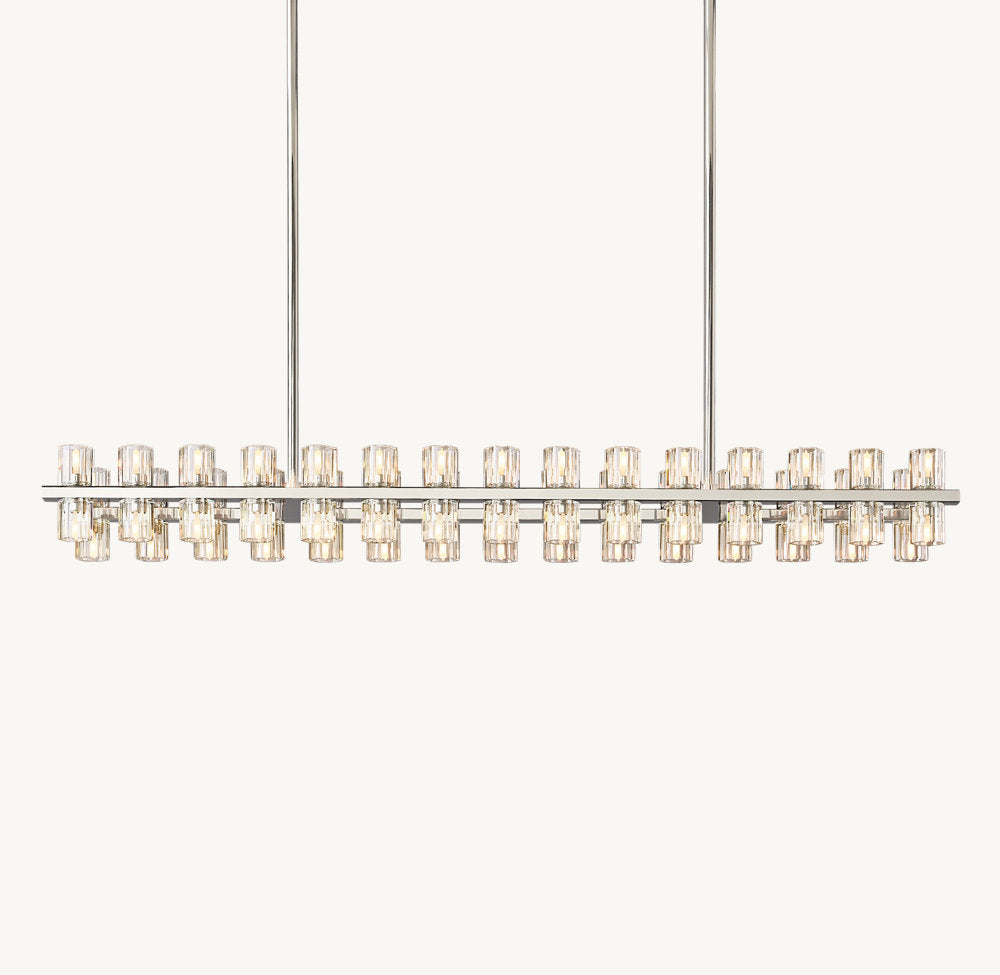 ARCACHON LED RECTANGULAR CHANDELIER 54"