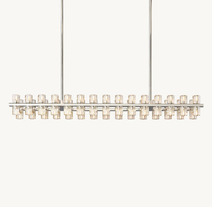 ARCACHON LED RECTANGULAR CHANDELIER 54"