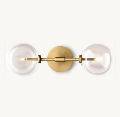 GLASS GLOBE LINEAR SCONCE