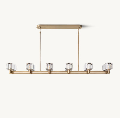 DEMARET DOUBLE LINEAR CHANDELIER 72"