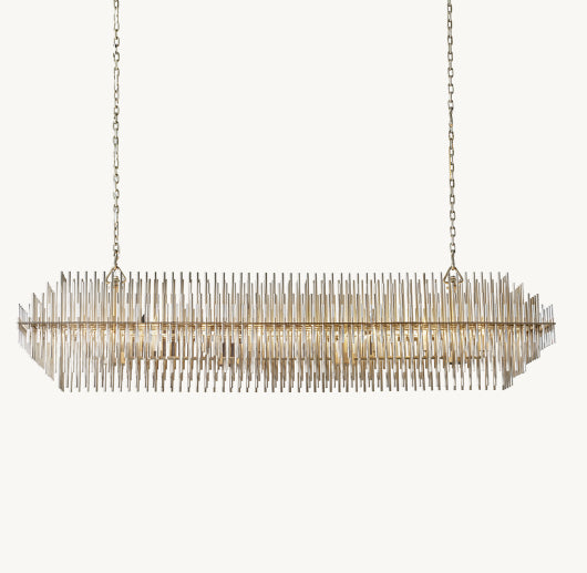 EMILE RECTANGULAR CHANDELIER 54"