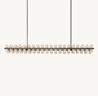 ARCACHON LED RECTANGULAR CHANDELIER 72"