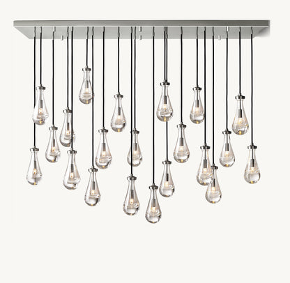 RAIN RECTANGULAR CHANDELIER 72"