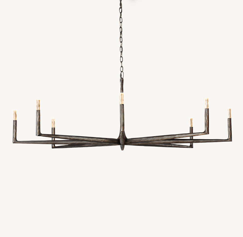 THADDEUS ROUND CHANDELIER 72"