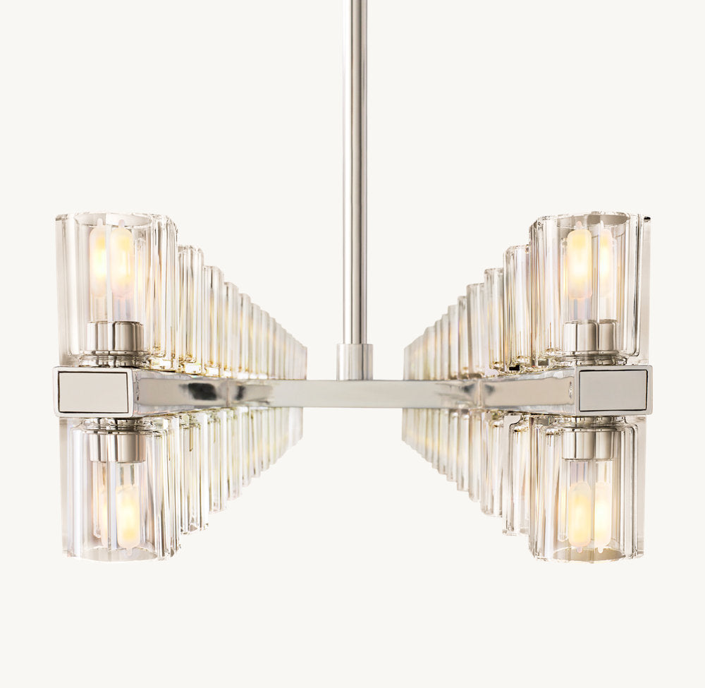 ARCACHON LED RECTANGULAR CHANDELIER 54"