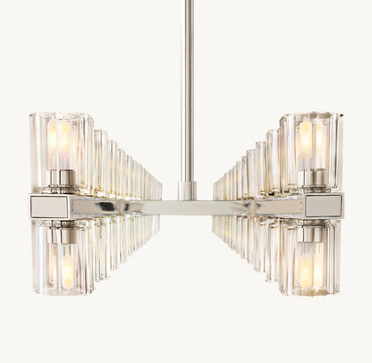 ARCACHON LED RECTANGULAR CHANDELIER 54"
