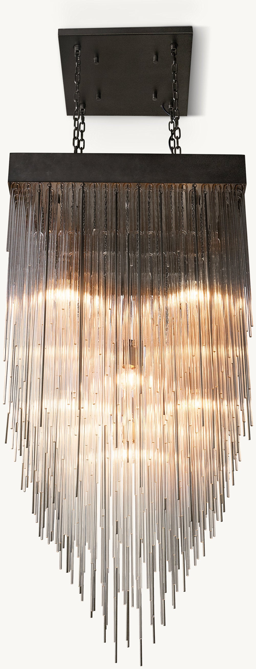 CASCADA SQUARE CHANDELIER 30"