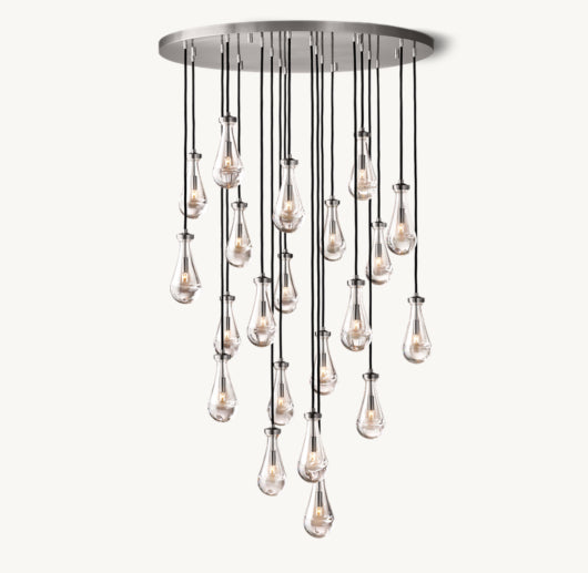 RAIN ROUND CHANDELIER 47"