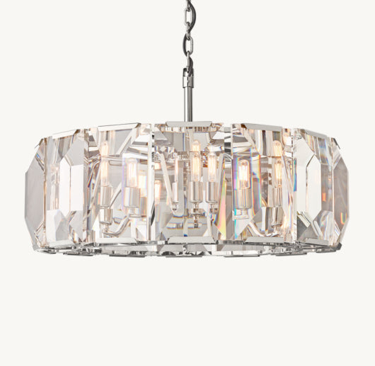 HARLOW CRYSTAL ROUND CHANDELIER 31"