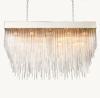 CASCADA RECTANGULAR CHANDELIER 54"