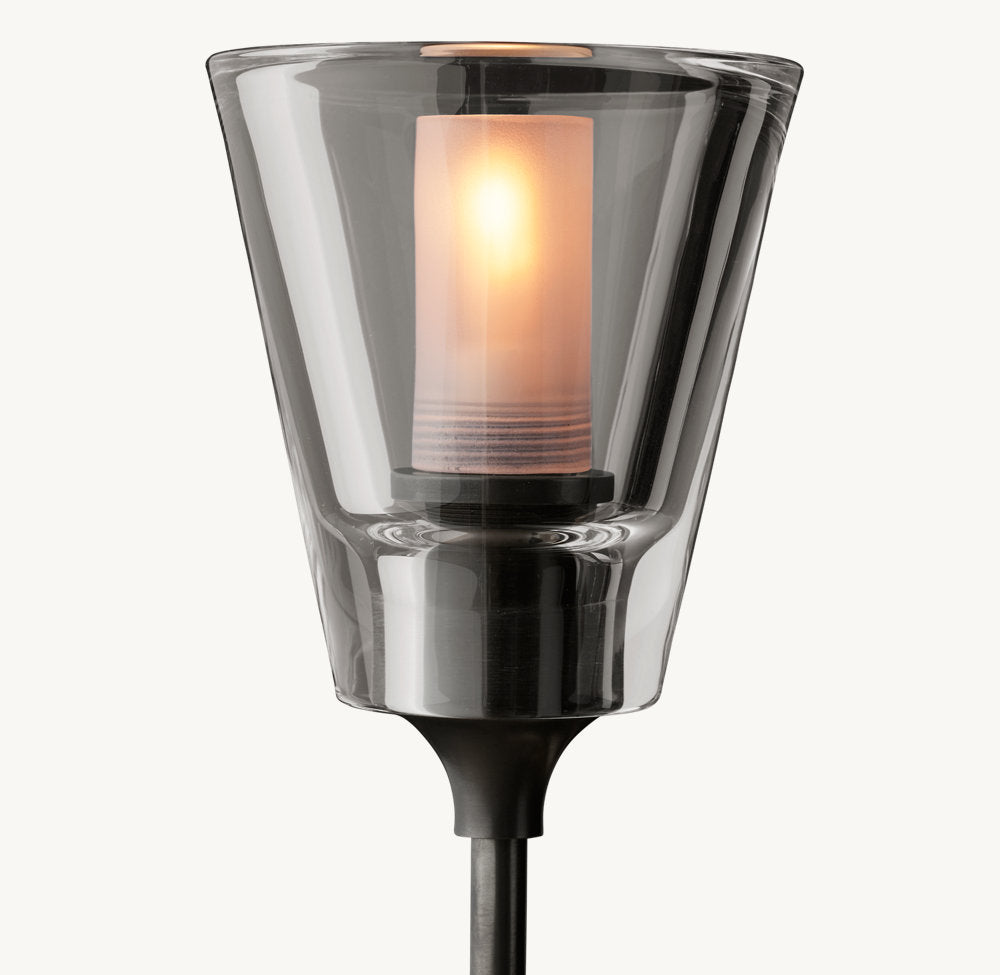 TORCHE DE VERRE ROUND CHANDELIER 58"