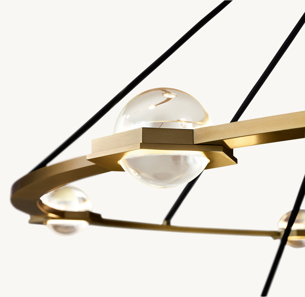 ÉCLATANT TWO-TIER ROUND CHANDELIER 60"